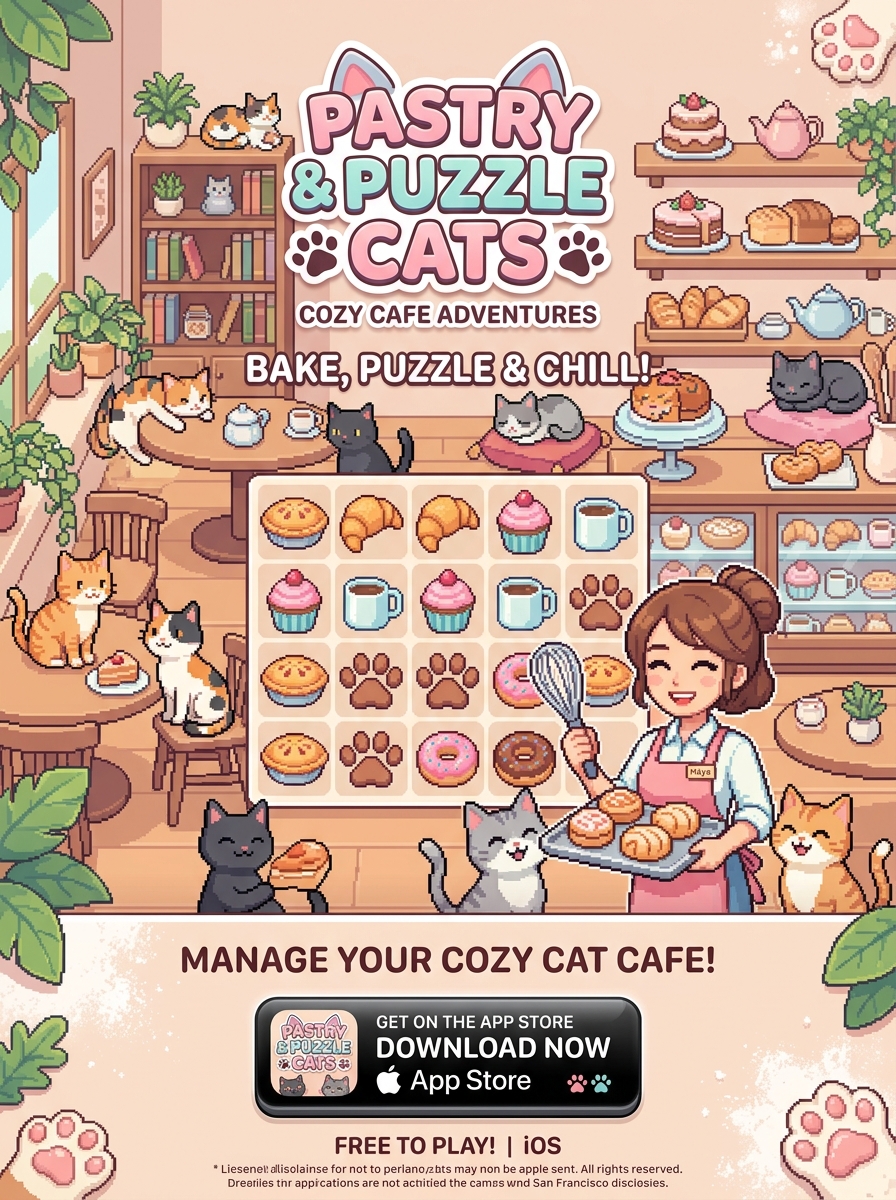 Pastry & Puzzle Cats